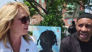 Sec. Kelly Schulz at Tiffany Smith Memorial Garden in W. Baltimore’s Walbrook Jct.