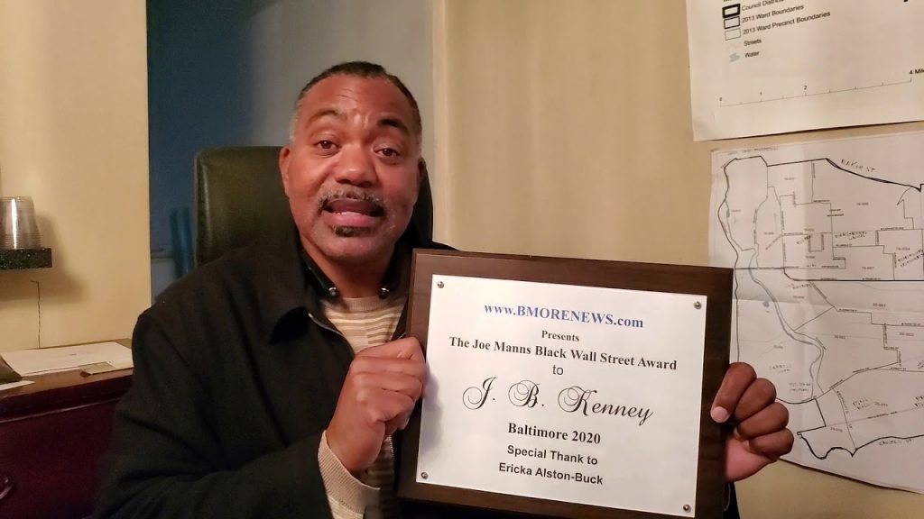 J B Kenney Receives Black Wall Street Award