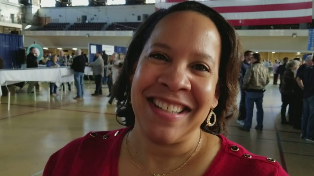 Delores Edwards at 97th Annual Rotary Club Oyster Roast