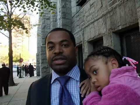 City Councilman Nick Mosby at State Sen  Clarence Mitchell, III Homegoing, 10.21.12, Sharp Street