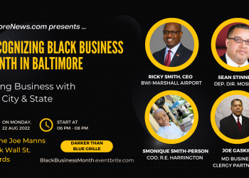 BmoreNews.com presents "Recognizing Black Business Month", Aug. 22, 2022 (6-8p), Darker Than Blue Grille