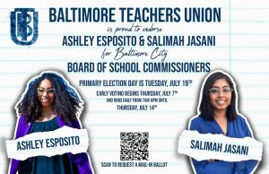 The Glover Report: Public Apology to Baltimore City School Board Candidates/Finalists Ashley Esposito and Salimah Jasani