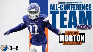 Morgan Senior Jae’Veyon Morton Named to Preseason All-MEAC Team