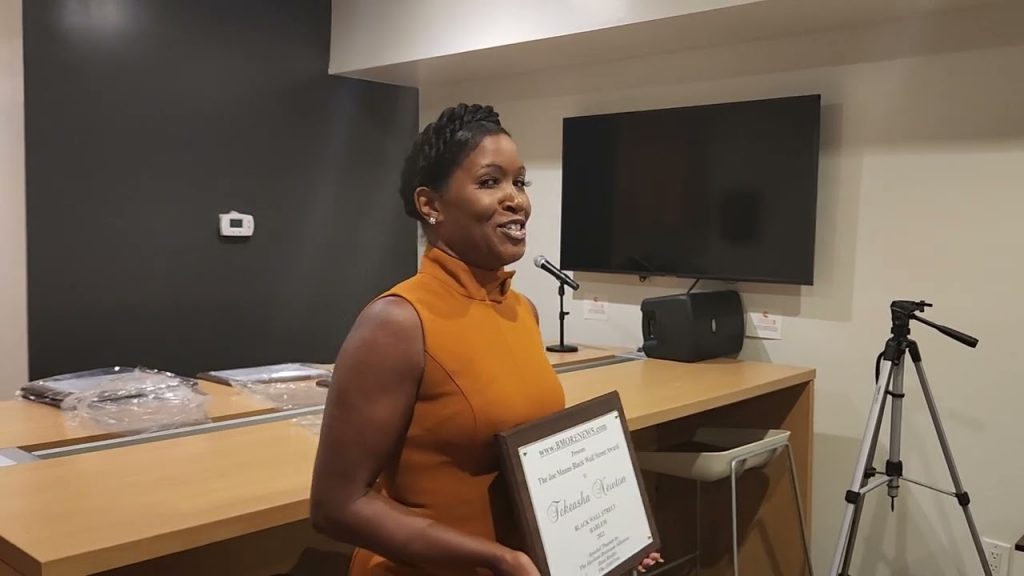 AFJ-NY’s Takeasha Newton Honored at Black Wall Street HARLEM, 8.12.22