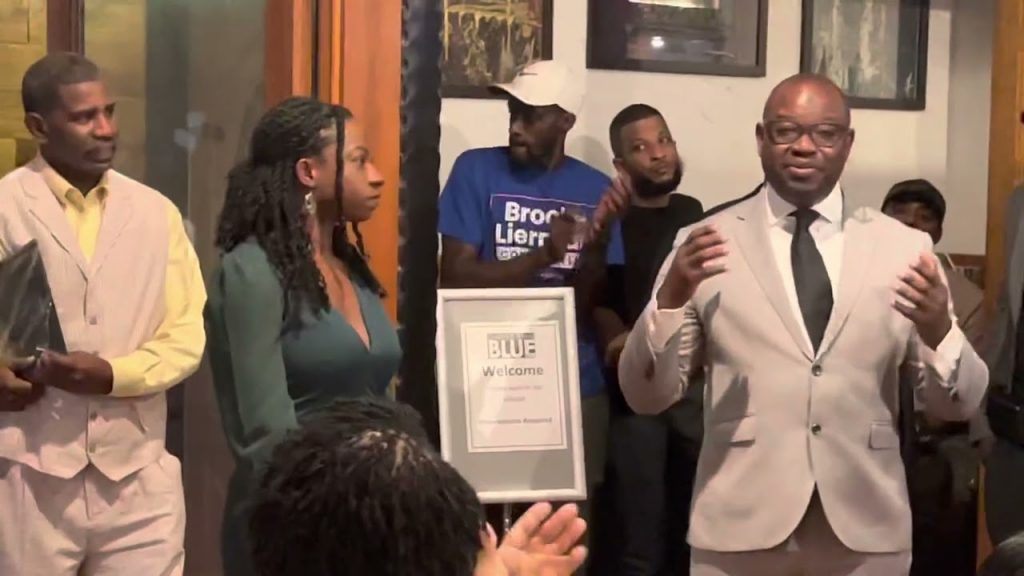 Chad Williams speaks at Black Business Month Ceremony by Bmorenews.com