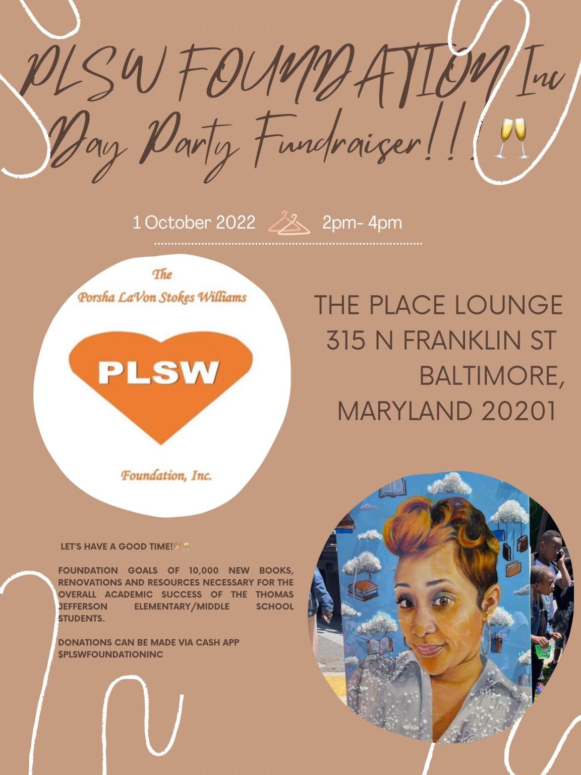 Porsha La’Von Stokes Williams Foundation Fundraiser at The Place, 315 W. Franklin St., Oct. 1st Porsha La’Von Stokes Williams Foundation Fundraiser at The Place, 315 W. Franklin St., Oct. 1st