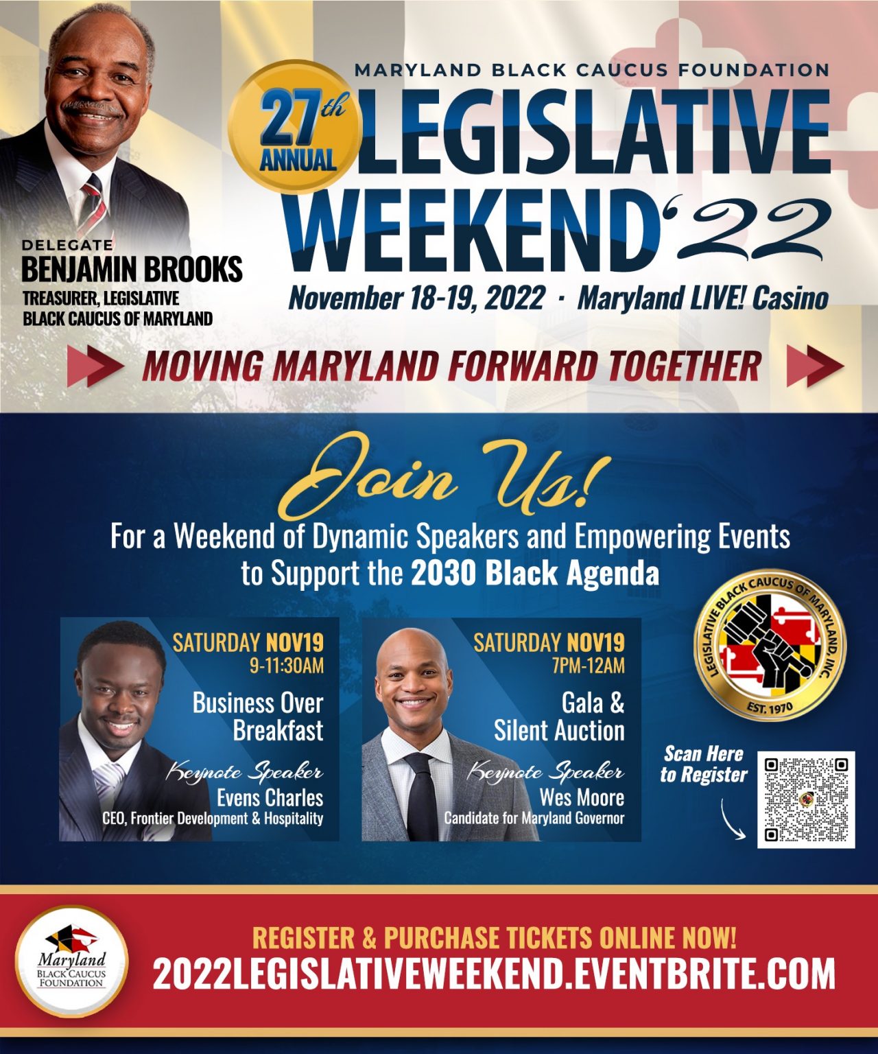 2022 Weekend: Workshops, Business Over Breakfast, & Gala Registration, Nov. 18