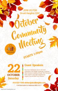 Druid Heights Community Development Corporation October Community Meeting