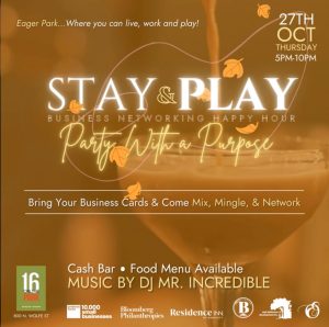 Stay & Play, Business Networking with a Purpose, Oct. 27th