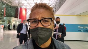 Jacqie McWilliams, Chair of CIAA, Lands at BWI-Thurgood Marshall Airport, 2.18.22 Jacqie McWilliams, Chair of CIAA, Lands at BWI-Thurgood Marshall Airport, 2.18.22