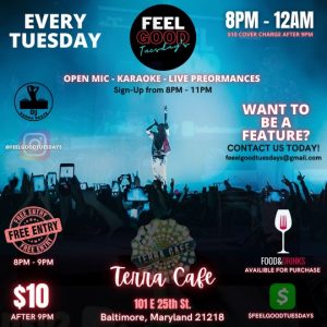 Terra Cafe Bmore TONIGHT!