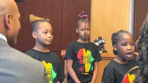 Cecil-Kirk Elementary School Tribute to Harriet Tubman for Gov. Wes Moore at Reginald Lewis Museum