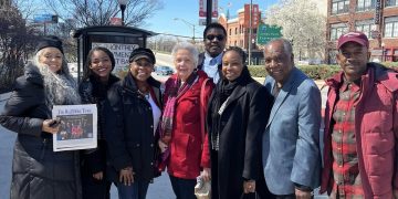 (L to R) - Marsha Jews, Alexis Sayles, Sharon Bunche, Joy Bramble, Troy Hackley, Paris Brown, Kenny Brown, & Doni Glover.