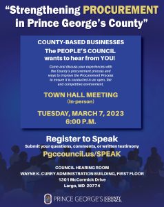 Wala Blegay: Procurement Town Hall; Minority Business Networking Reception Wala Blegay: Procurement Town Hall; Minority Business Networking Reception