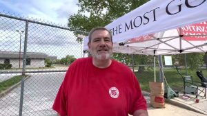Salvation Army’s Major Roger Glick and team clean up Pinderhughes property in Sandtown.