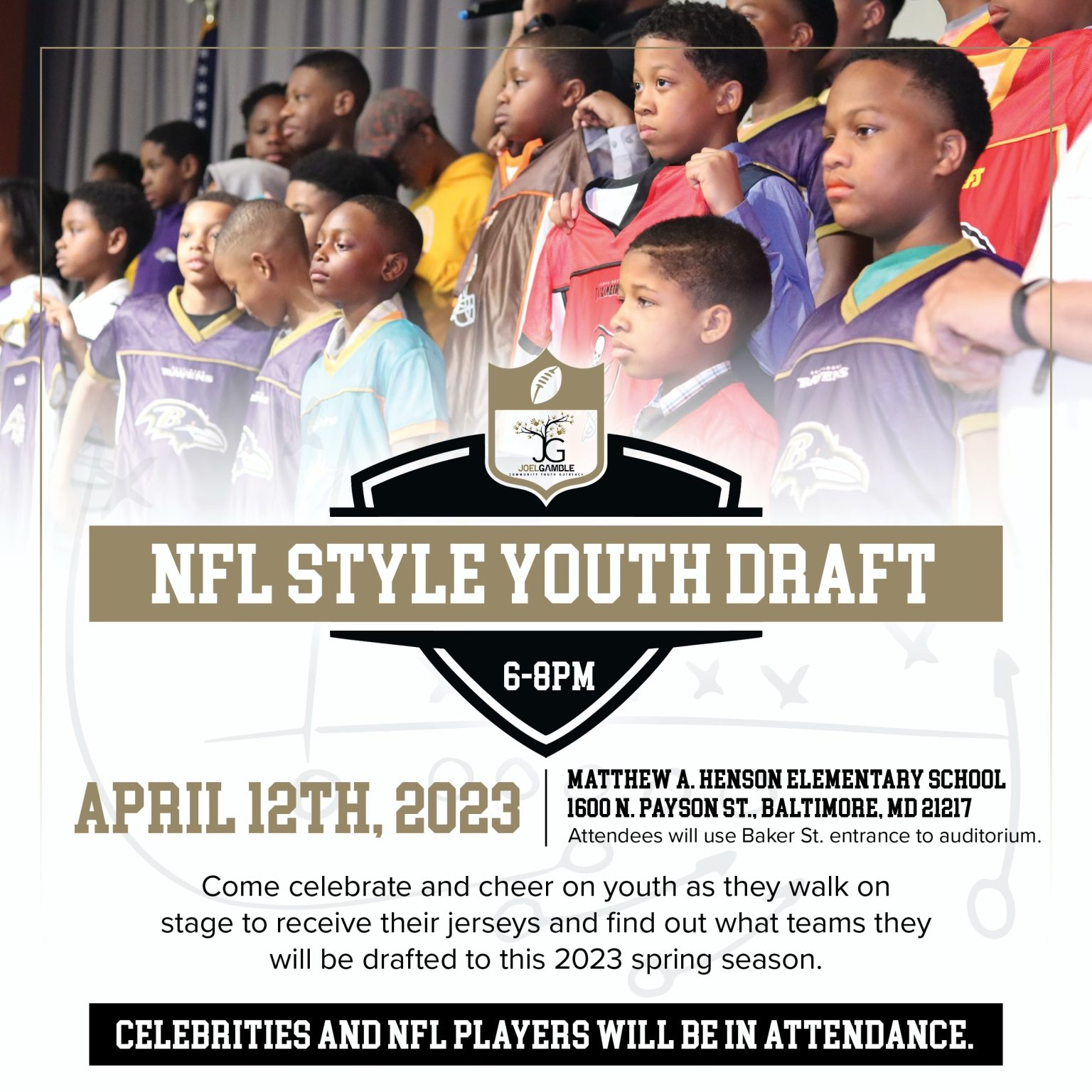West Baltimore Flag Football League Returns with NFL-Style Youth Draft, April 12th