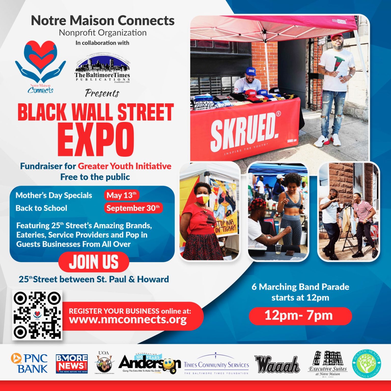 Notre Maison’s 6th Black Wall Street Expo, May 13th, 12p-7p