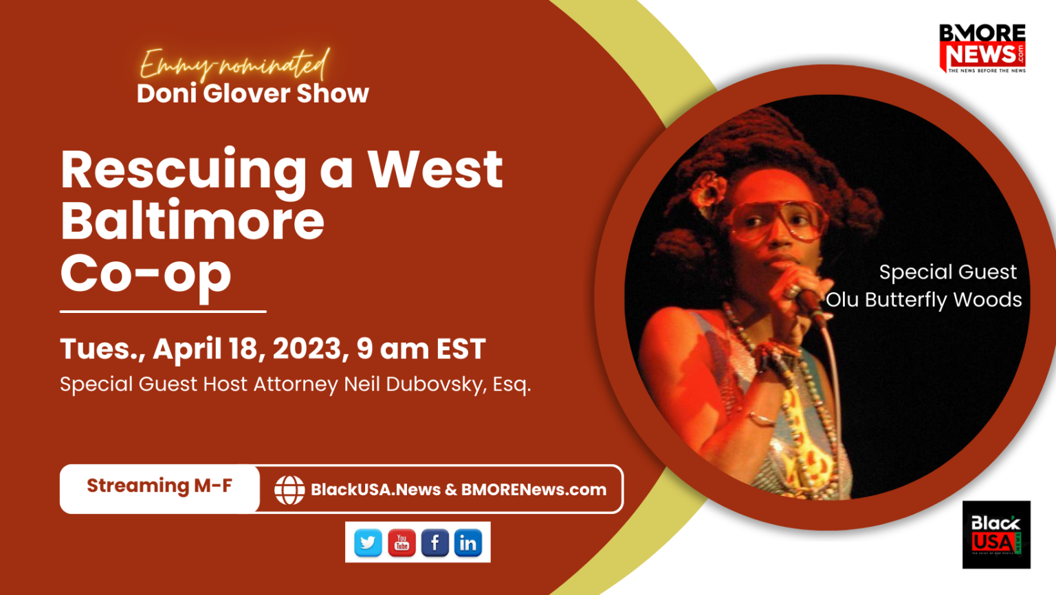 Olu Butterfly Woods: Rescuing a West Baltimore  Co-op … on the next Doni Glover Show