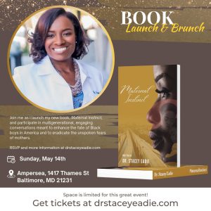 “Maternal Instinct” by Dr. Stacey Eadie, M.D., May 14th at Ampersea