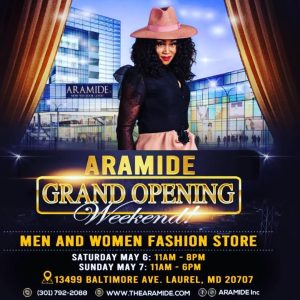 Come to Grand Opening of ARAMIDEs Closet, 13499 Baltimore Avenue, Laurel
