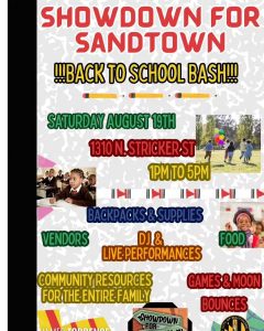 Showdown for Sandtown, Aug. 19th