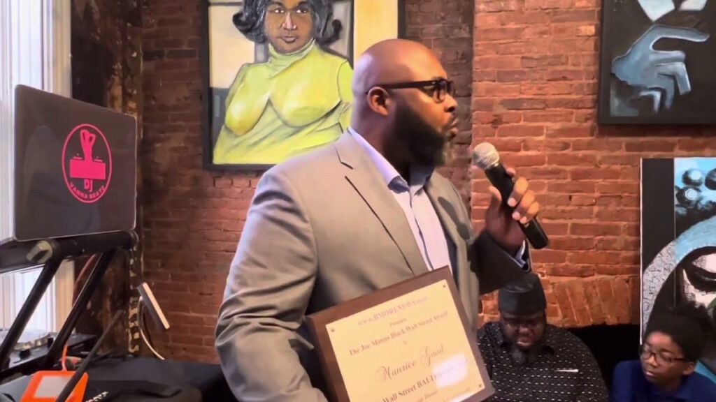 Maurice Good Recognized with Joe Manns Black Wall Street Award
