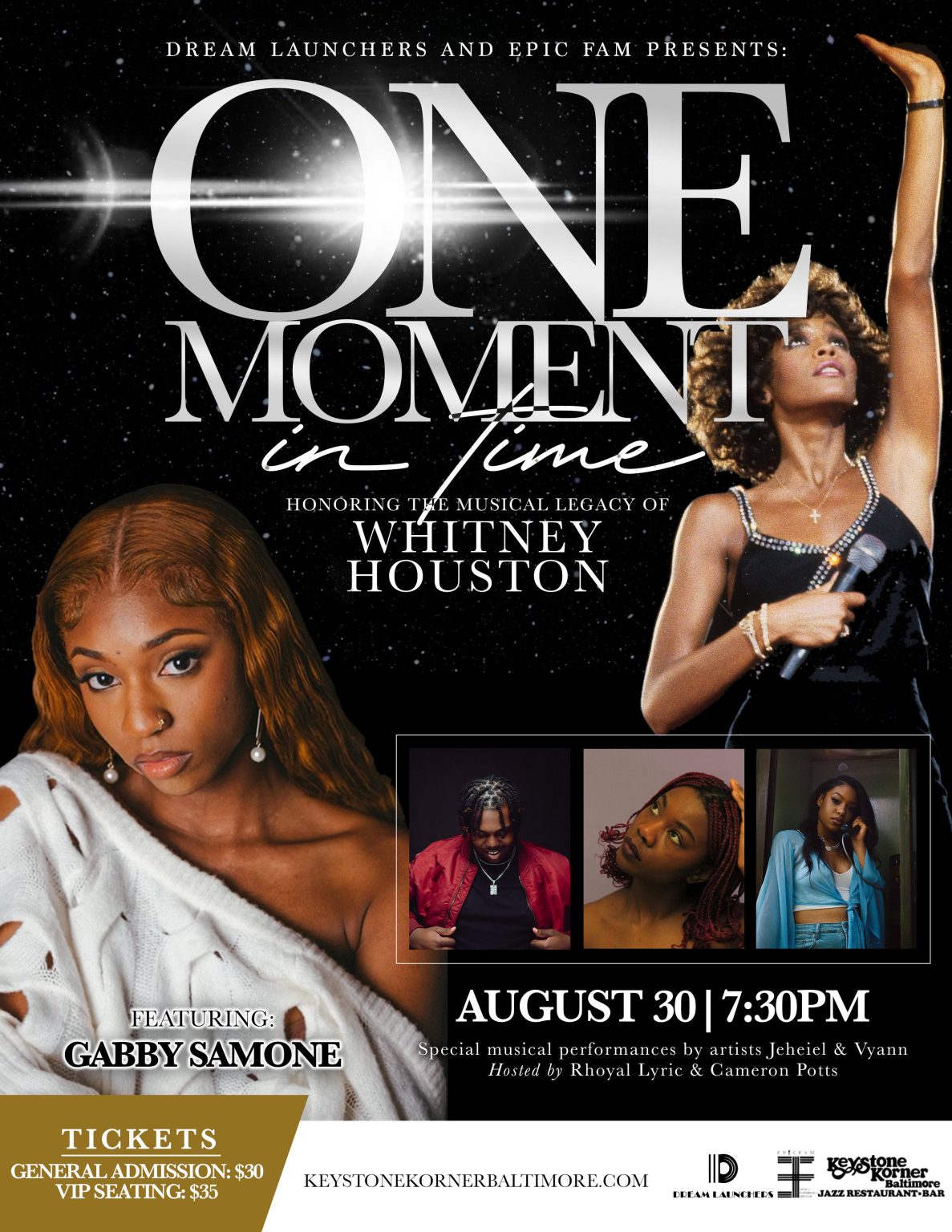 EPIC FAM and Dream Launchers Present a Spectacular Night Honoring the Legendary Whitney Houston