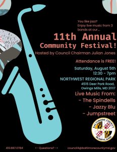 11th Annual Community Festival, Aug. 5th