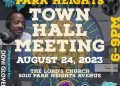 Aug. 24th TOWN HALL at TLC, 5010 Park Heights Ave.