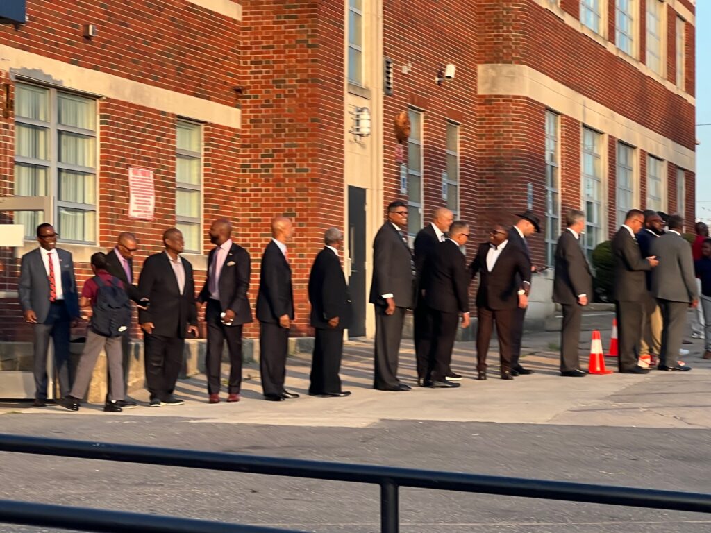 Men of Baltimore Show Up for 1st Day Back at Baltimore Collegiate Schools for Boys