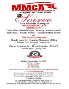 MMCA 11TH SOIREE AND AWARD BANQUET Fri, 6:30 – 10:30 PM