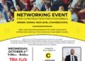 Join us on October 4th for the launch of a NEW network of construction/real estate professionals.