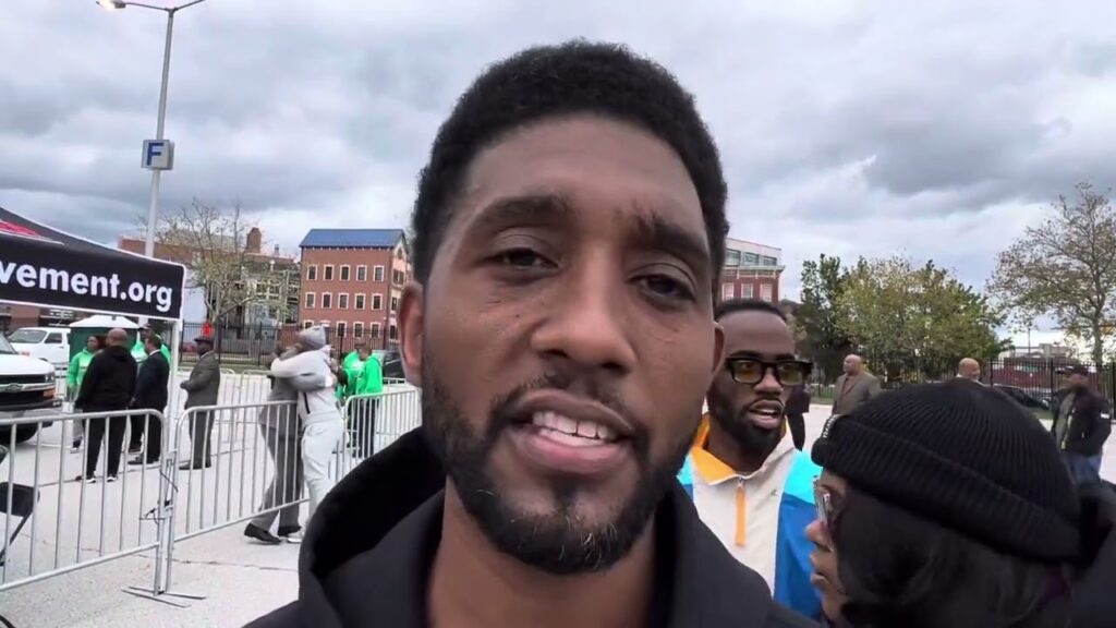 Baltimore Mayor Brandon Scott at Peace Walk