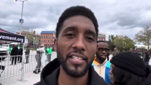 Baltimore Mayor Brandon Scott at Peace Walk