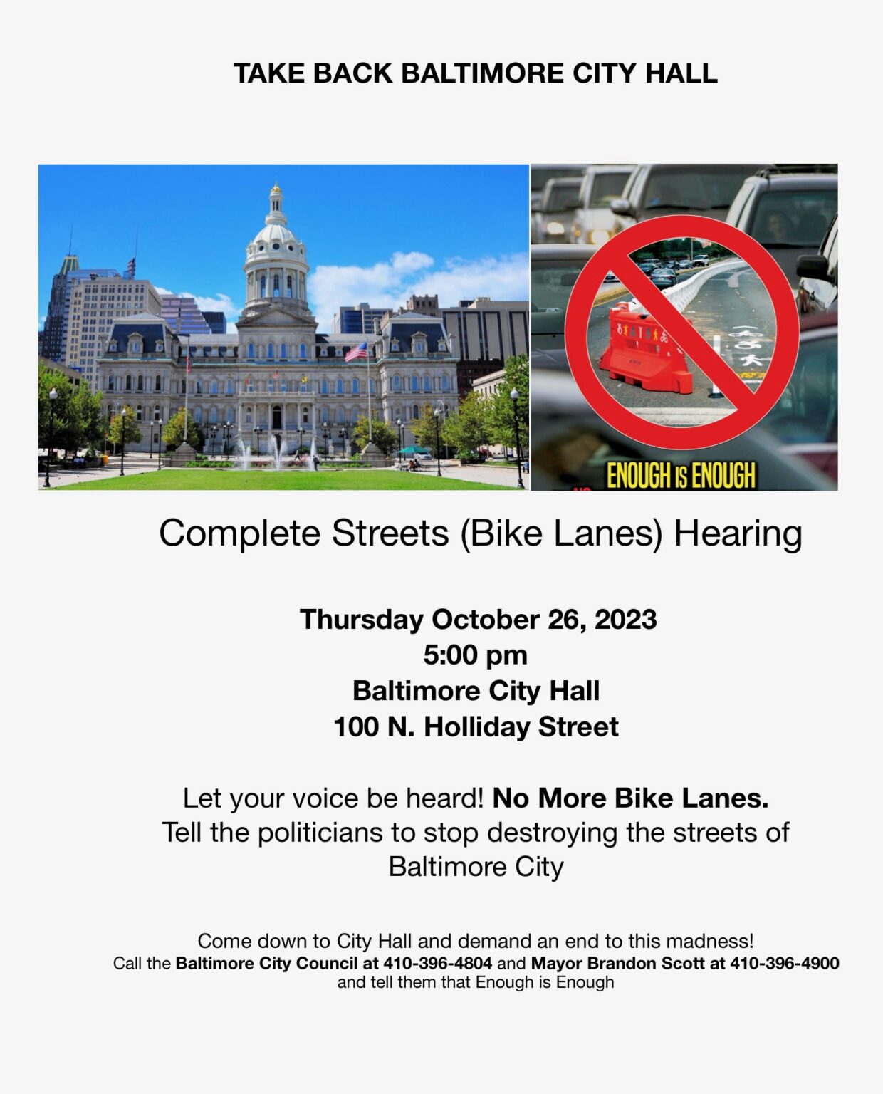 Are Bike Lanes Ruining Your Life? Show Up at City Hall for Hearing, Thurs., Oct. 26th Are Bike Lanes Ruining Your Life? Show Up at City Hall for Hearing, Thurs., Oct. 26th