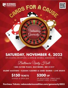 No Boundaries: Cards for a Cause, Nov. 4th, Baltimore Unity Hall
