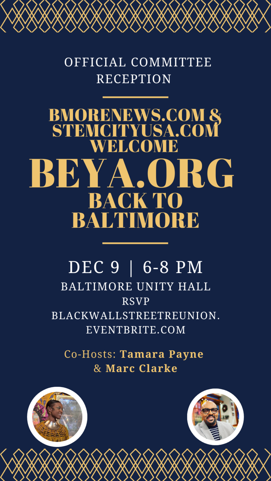 BMORENews.com & STEMCITYUSA.com’s Official Committee Reception, Dec. 9th