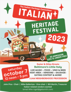 Italian Heritage Festival is THIS WEEKEND!
