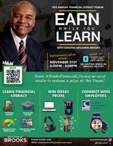 Sen. Ben Brooks’ 8th Annual Financial Literacy Forum, Nov. 21