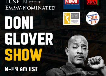 Tune in to the Emmy-nominated Doni Glover Show, M-F @9 am EST