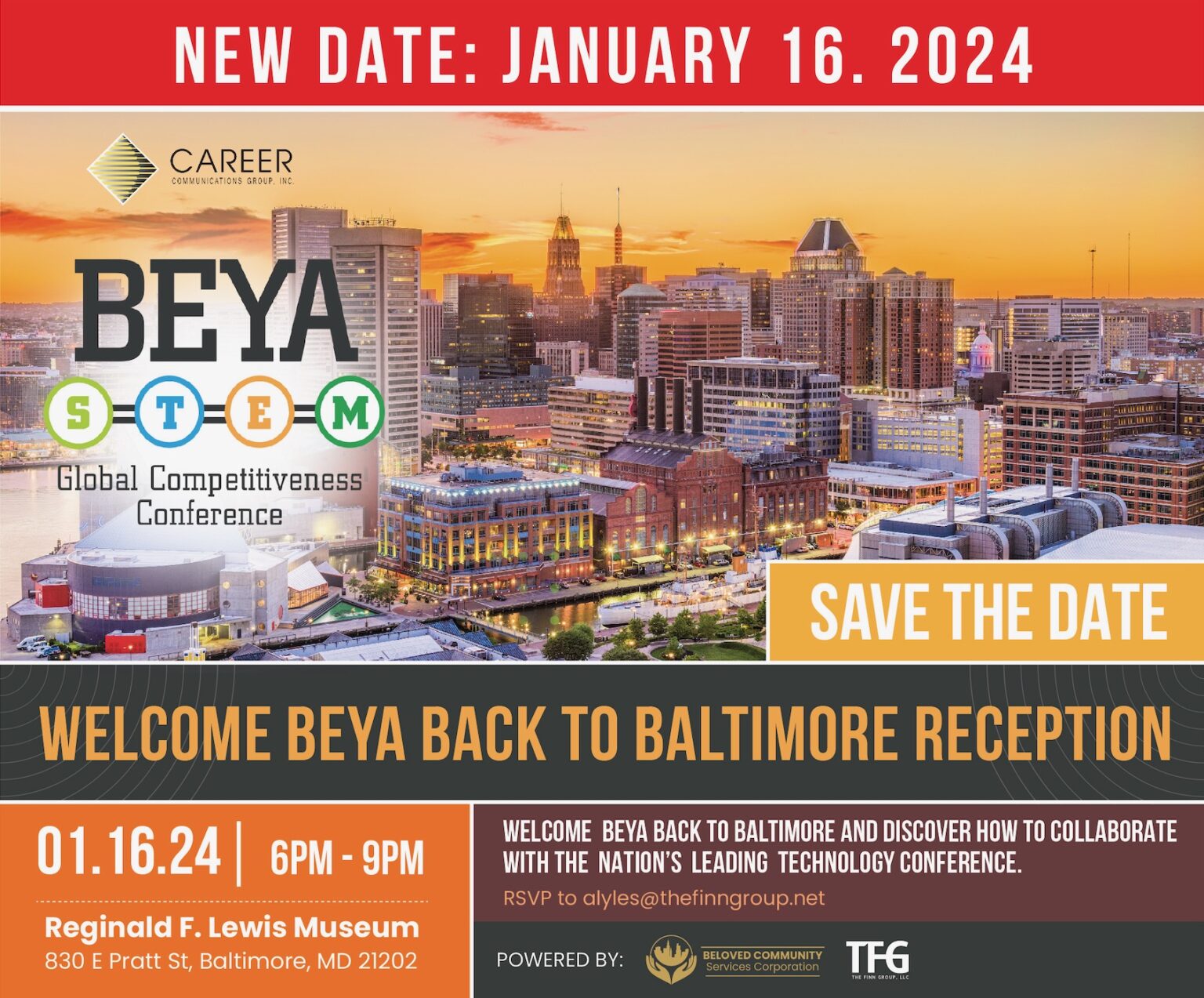 Welcome BEYA Back to Baltimore Reception, 1.16.24 Welcome BEYA Back to Baltimore Reception, 1.16.24