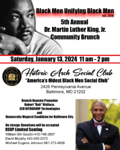 Black Men Unifying Black Men MLK Brunch, 1.13.24 (11a-2p), Arch Social