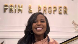 Shelonda Stokes at Prim & Proper Grand Opening