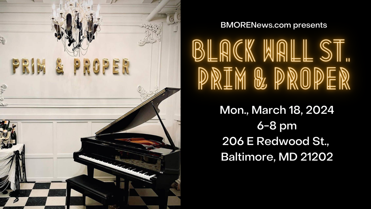 Black Wall Street PRIM & PROPER by BMORENews.com