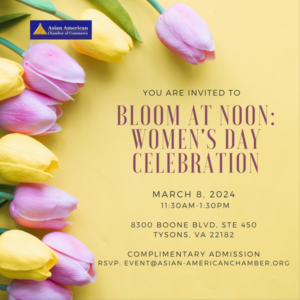 Join us for “Bloom at Noon,” an uplifting celebration in honor of International Women’s Day