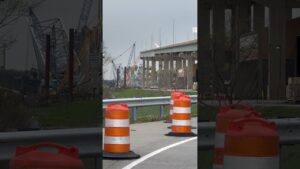 BMORENews.com with an up close view of the Key Bridge destruction.