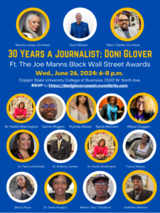 Doni Glover Celebrates 30 Years of Excellence in Journalism at Coppin State University