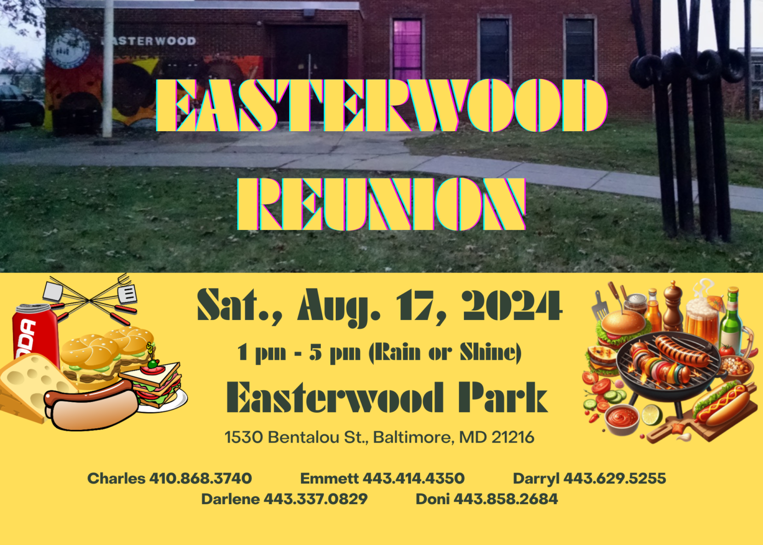 Easterwood Reunion, Aug. 17, 1 – 5 pm Easterwood Reunion, Aug. 17, 1 – 5 pm