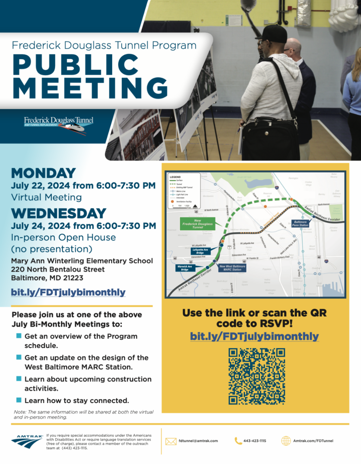 Frederick Douglass Tunnel Public Meeting Invitation
