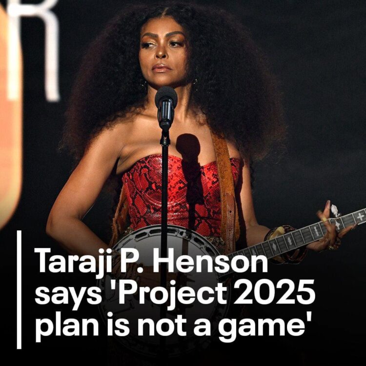 #Project2025 began trending on Google moments after actress Taraji P. Henson urged guests at the 2024 BET Awards to look it up, educate themselves on it and vote. (Source: 2039 Media)